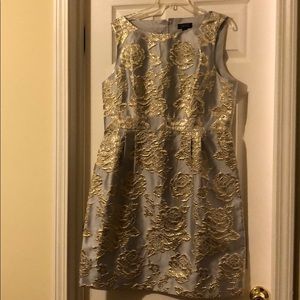 Tahiri Powder Blue & Gold Dress